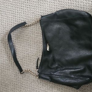 Kate Spade black leather shoulder bag with dust bag